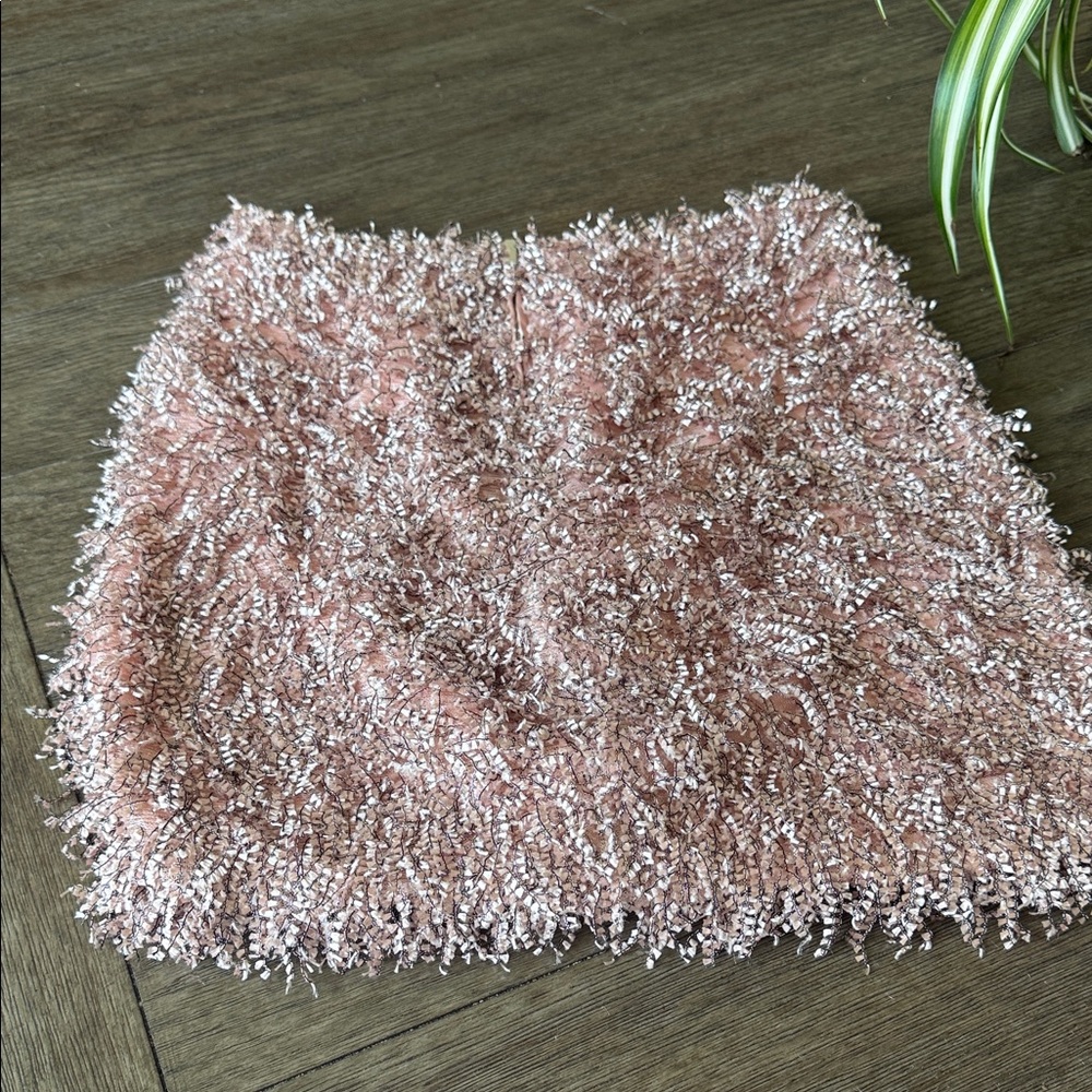 Endless Rose Shaggy Pink Mini Skirt - Picture 5 of 9